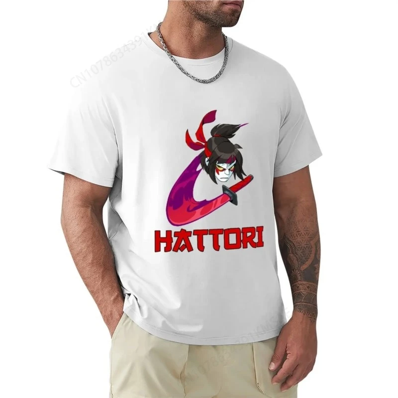 Tee shirt graphic t shirts mens T-Shirts hip hop Brawlhalla Hattori T-Shirt oversized t shirt  harajuku  streetwear cotton tops