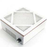 Nail art vacuum cleaner Low noise Wind speed adjustable 60W high power desktop nail dust collector with filter