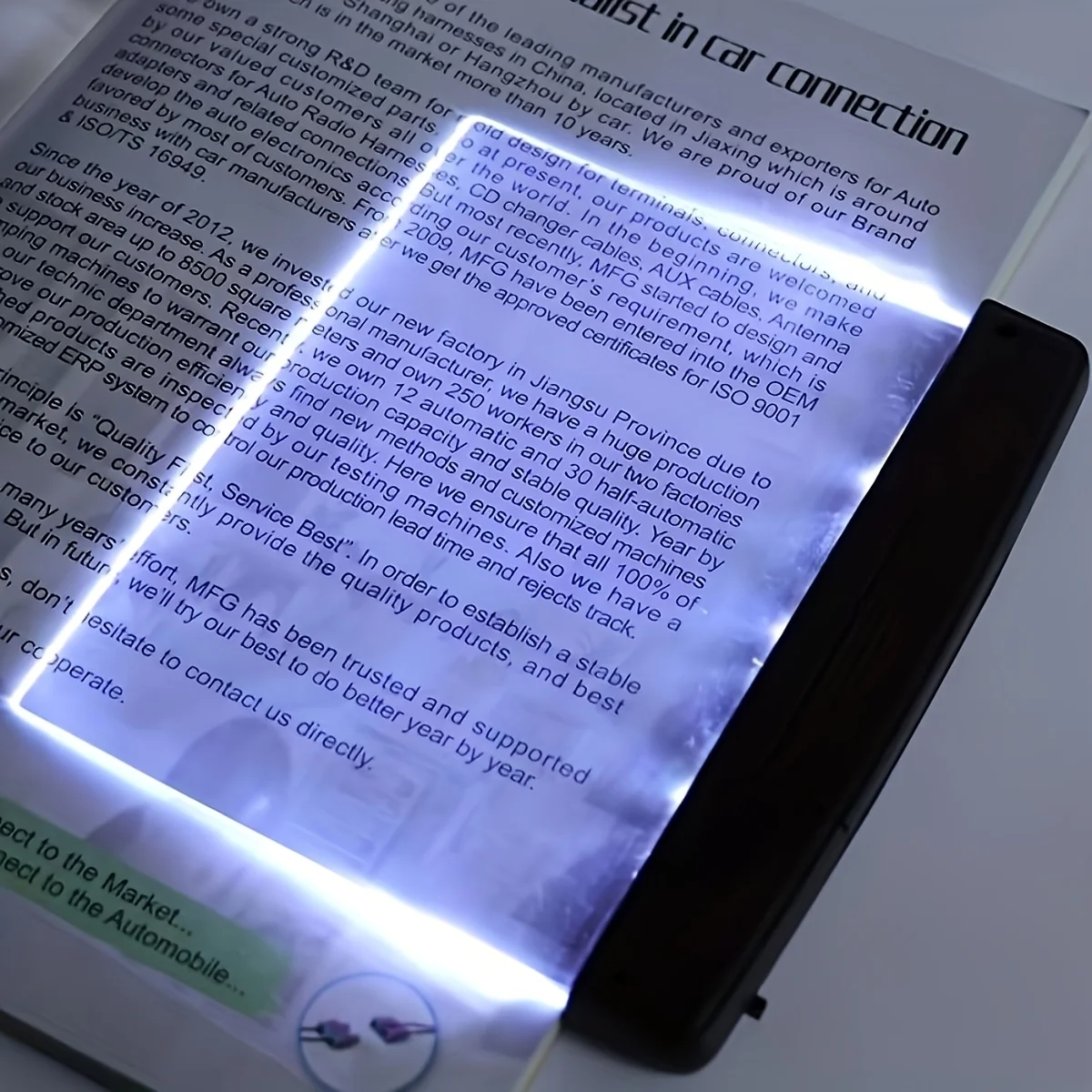 LED Book Light for Reading in Bed,Flat Panel Eye-Caring Bookmark Light,Portable Reading Lamp,Mini Night Light,Car,Travel,Gifts