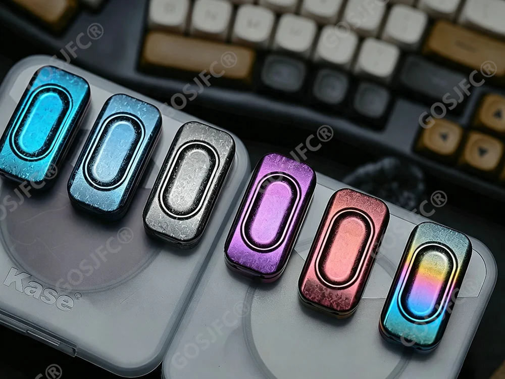 KAIS EDC POPO Candy Titanium Crystallized Fidget Slider Stress Relief Toy Fidget Toy For Adults Long & Short Communication Track