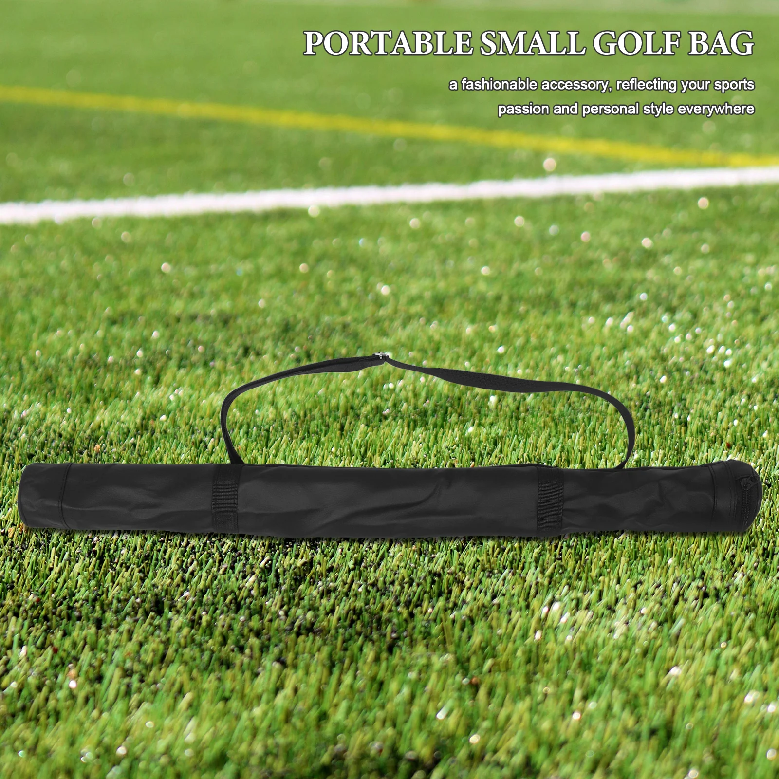 2Pcs Portable Lightweight Golf Bags Small Waterproof Carry Cases Travel Golf Club Holder Driving Range Practice Carrier Pouch