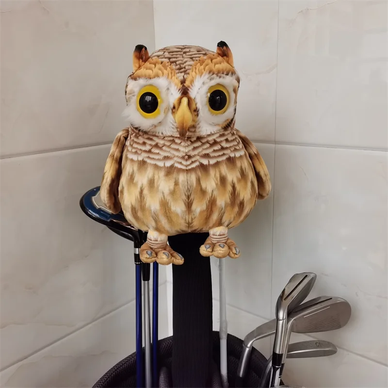 Owl Driver Head Cover Plush Golf Club 460cc Wood Headcover For Man Women