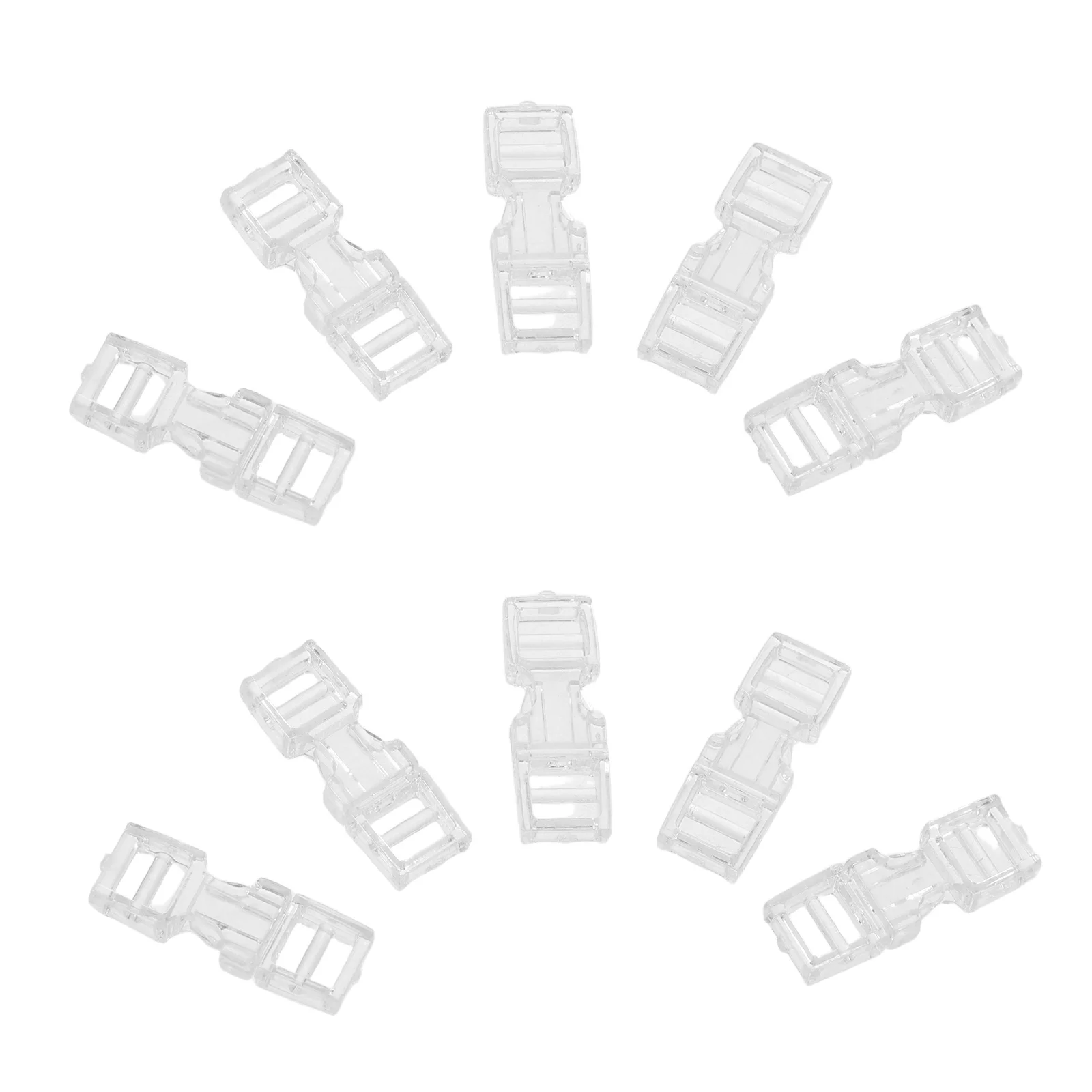 

50 шт., мини-прозрачные пряжки для наращивания ногтей, пластиковые бесследные зажимы, простая замена для маникюра, портативный разъем для ногтей