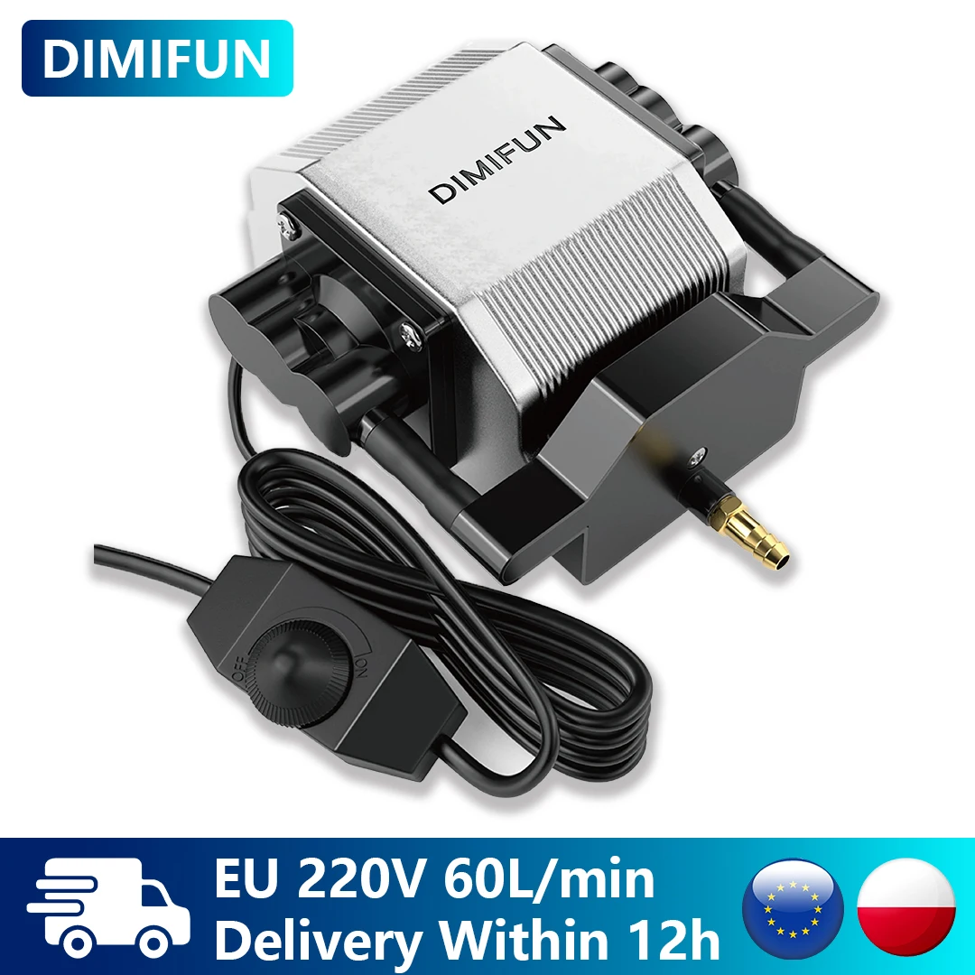 Image of 60L/Min 200-240V Luftkompressor Praktische DIMIFUN Luftunterstützungspumpe mit Luftausgang für Alle Marken von Lasergravurgeräten