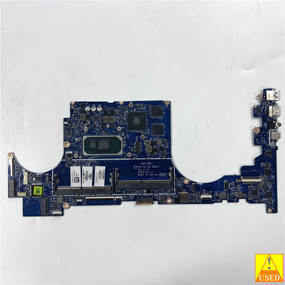 

Laptop Motherboard USED L87980-601 LA-J501P For HP 17-CG with SRG0N I7-1065G7 MX330 4GB cpu Fully Tested, Works Perfectly