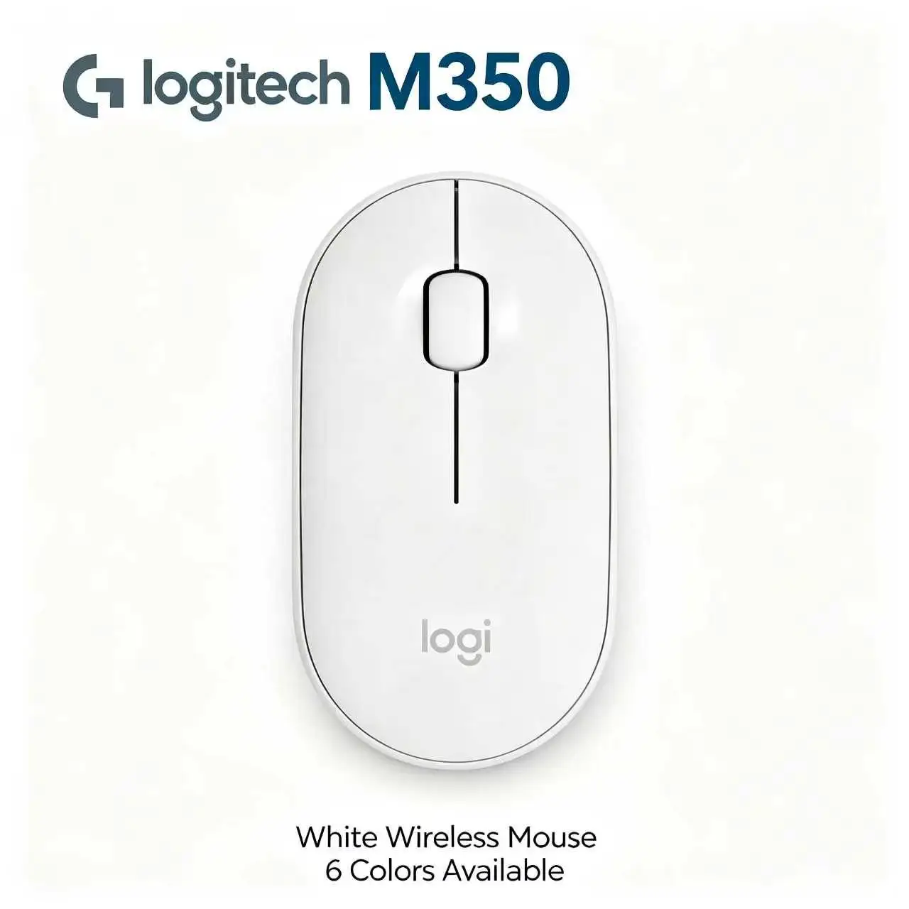 Logitech Pebble M350 Slim Wireless Mouse 2.4G Bluetooth Dual Mode Mini Mouse For Travel And Office