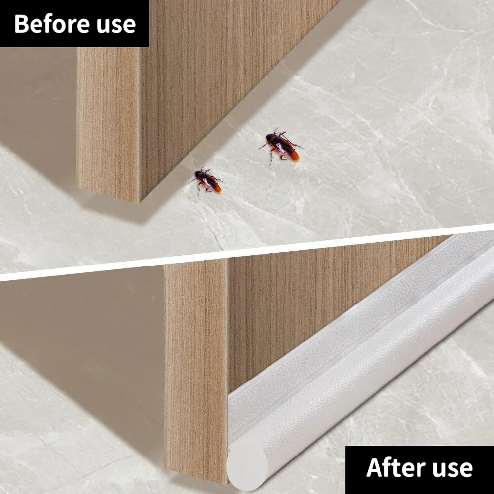 Door bottom sealing strip, windproof, noise-reducing, dust-proof, bedroom gap waterproof, insect-proof and soundproof strip