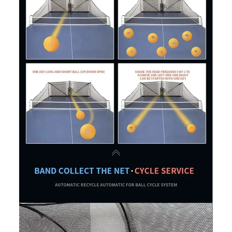 Huipang S8-PRO/JT-A For Serving Robot Hine Full-Automatic Programmable Table Tennis Trainer Ping Pong