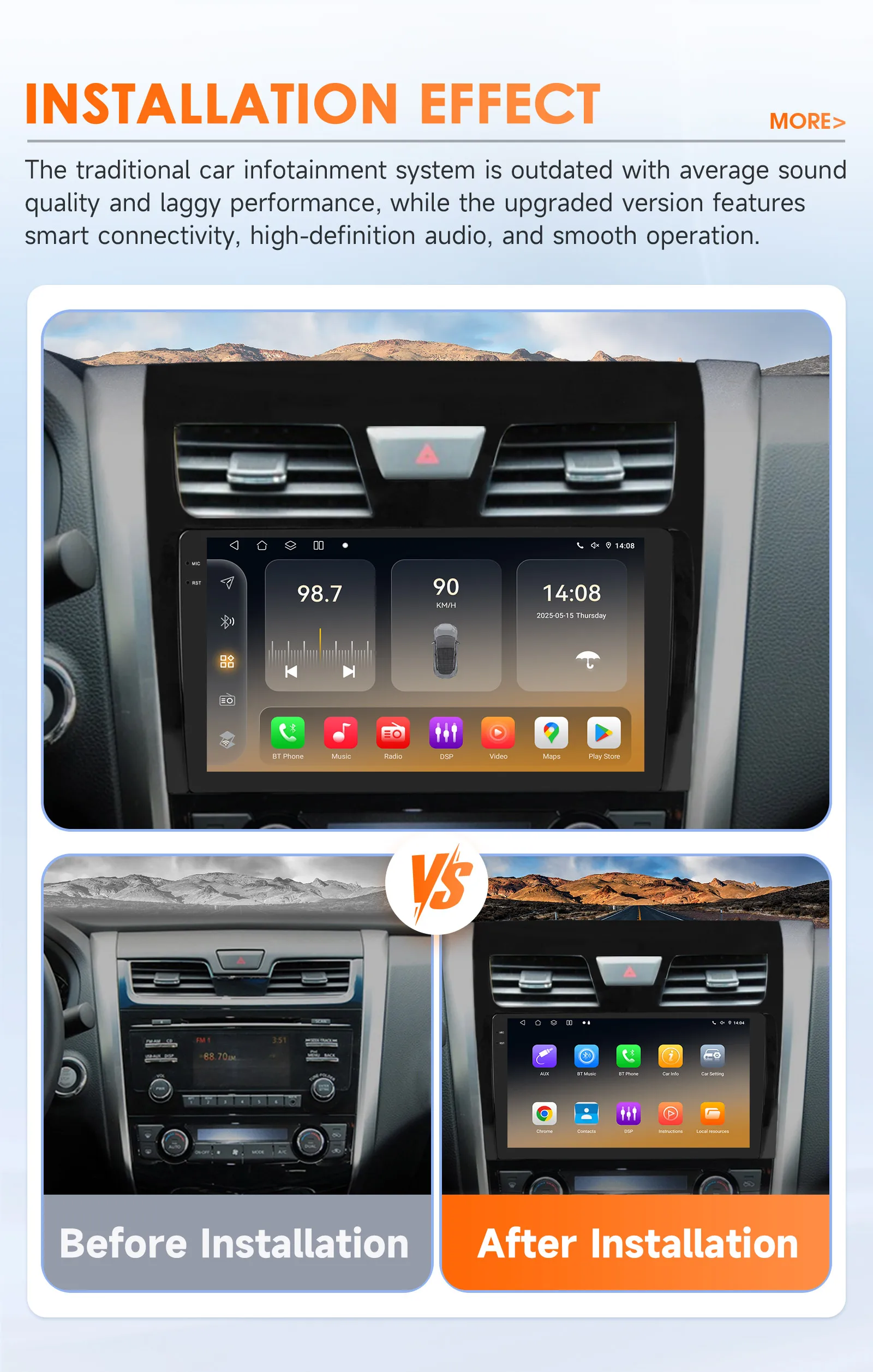 Hizpo Android 14 For Nissan Teana3 Altima 2013 - 2018 Auto 4G
