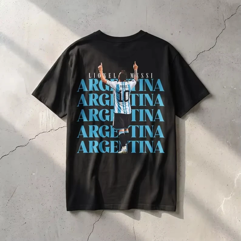 2026 Summer Lionel Messi Argentina T-Shirt Messi 10 Graphic Tee  Cotton Men's and Women's Fan Gifts Short Slevee Shirt