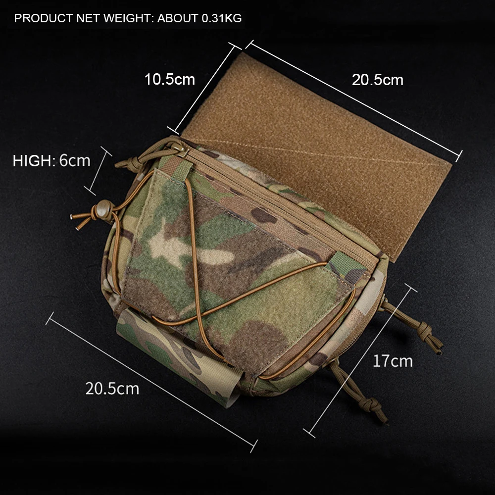 Tactical Raid Drop Down Pouch Detachable Militar Hunting Vest Abdominal Dump Drop Pouch Fanny Pack ARC Vest/Chest Rig Accessory