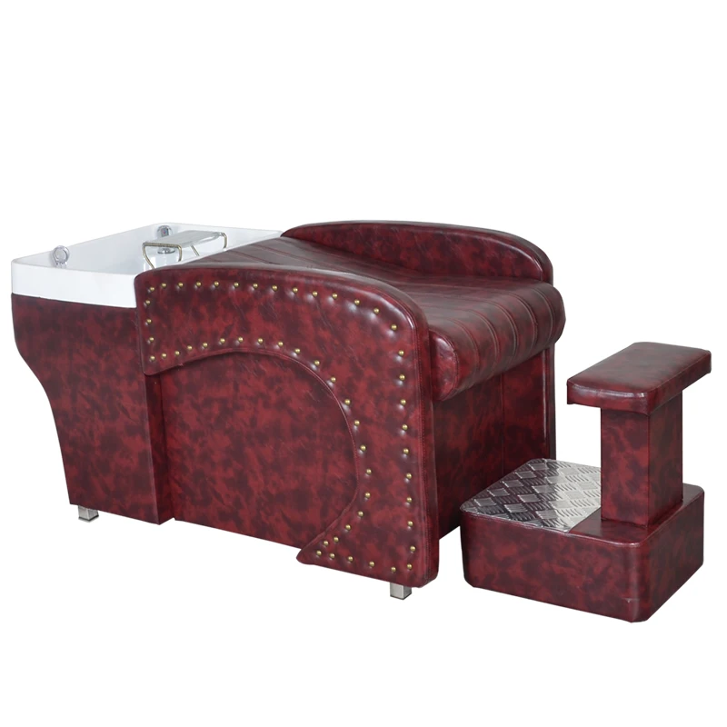 Barber Shop Spezielles Shampoo-Bett, halb liegend, High-End-Salon, Wasserwaschbett, europäischer Stil, einfacher Friseursalon