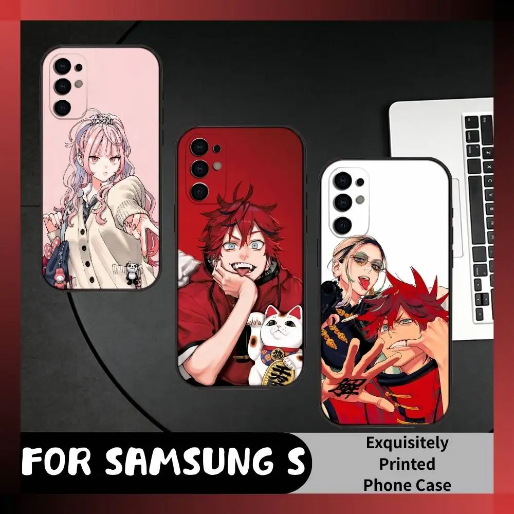 A-Alma G-Gokurakugai Manga  Phone Case For Samsung S25,S24,S21,S22,S23,S20,Ultra,S26,Plus,Fe,Note,5G Black Cover