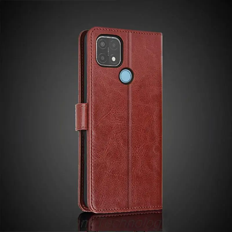 حامل بطاقة غطاء علبة ل ممن لهم A15 A15s بولي Leather جلد الوجه غطاء ريترو محفظة قضية الهاتف ممن لهم A15 الأعمال Fundas كوكه