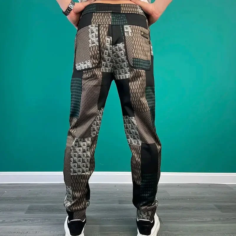 Casual Pants Man Harem Hip Hop Trousers For Men Plaid Hippie Slim Fit Comfortable Long Streetwear Cotton Sale Summer Trend Hot