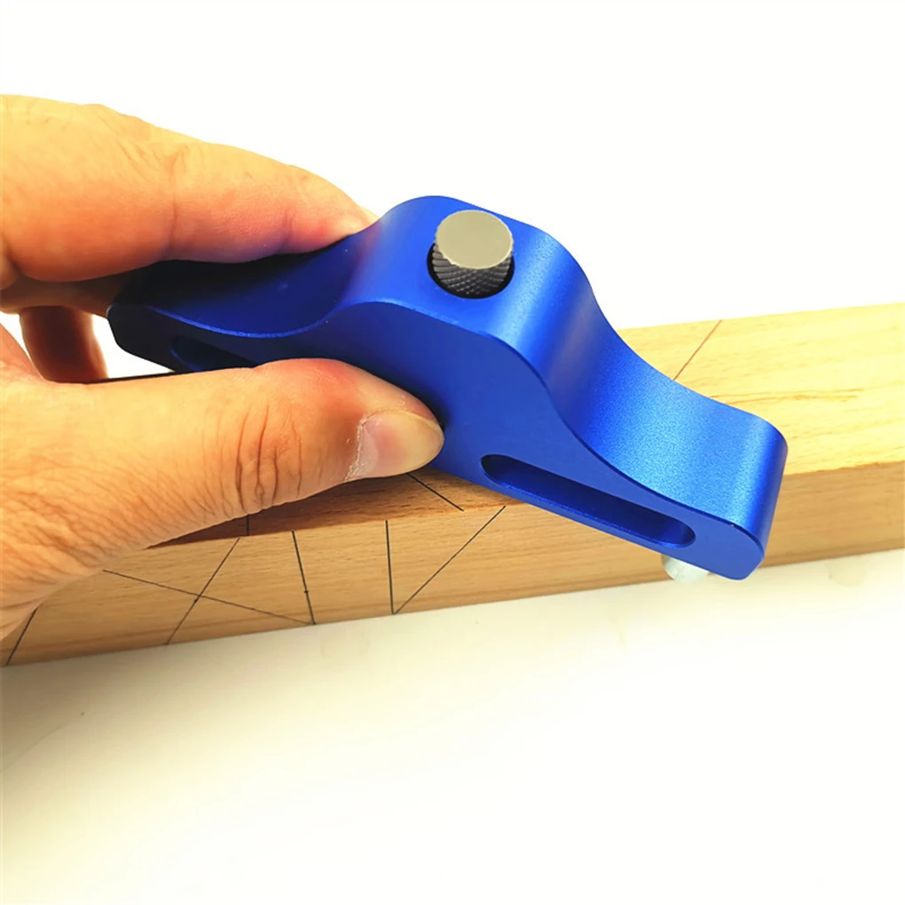 Aluminum Alloy Woodworking Center Scriber Marking Tool Line Scribe Gauge Center Ruler Aluminum