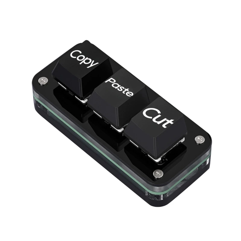 Mini clavier jeu personnalisable Macropad à 3 touches, clavier programmation RVB