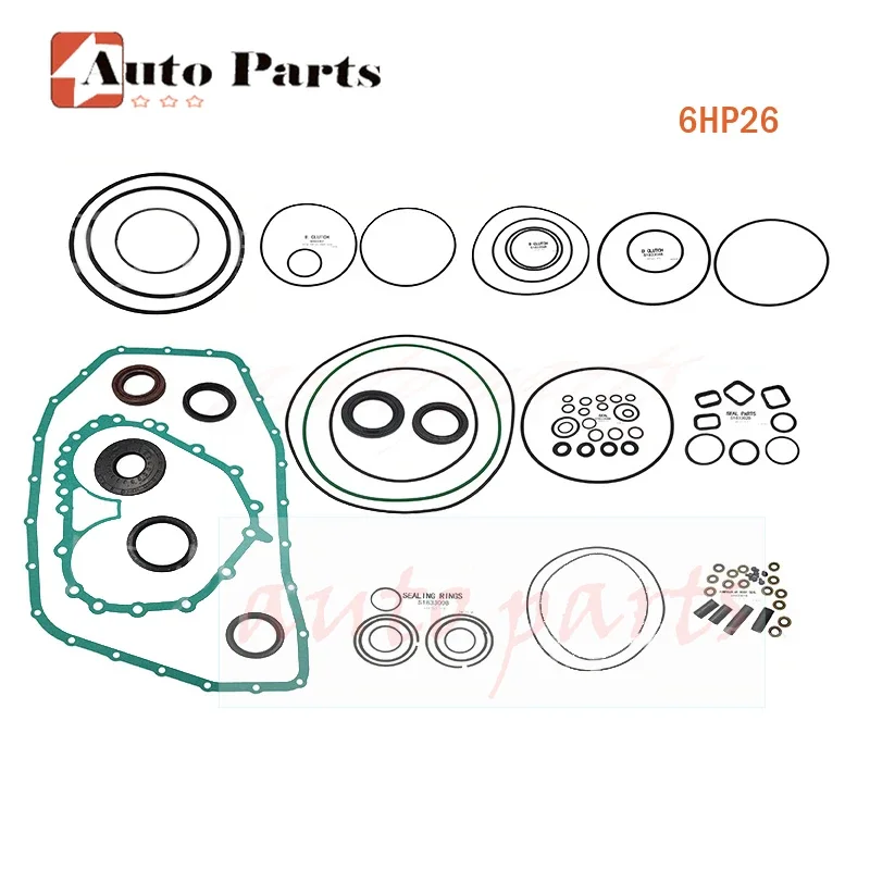 1Set 6HP26 6HP28 ZF6HP26 ZF6HP28 Transmission Overhaul Kit Seal Ring Repair Kit For AUDI Gearbox Rebuild kit Car Accessoreis