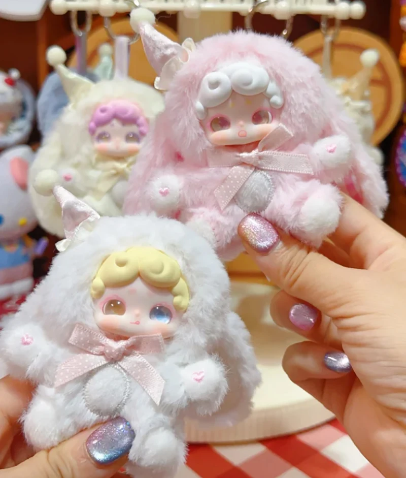 

Виниловая слепая коробка Lucky Deer Nai, коллекционная модная милая игрушка-подвеска, хорошая ночь, маленький кролик, 100% натуральный подарок на день рождения