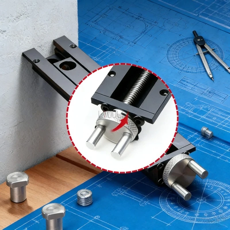 Workbench Handwheel Clamping Vise Tool Aluminium Alloy Workpiece Quick Positioning Clamp Adjustable Table Tail Ratchet Clamp