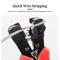 Automatische Draadstripper Met Ingebouwde Veren Nieuw Type Elektricien Kabel Snijgereedschap Krimpstrip Strippen 0.2-6Mm ² Tang