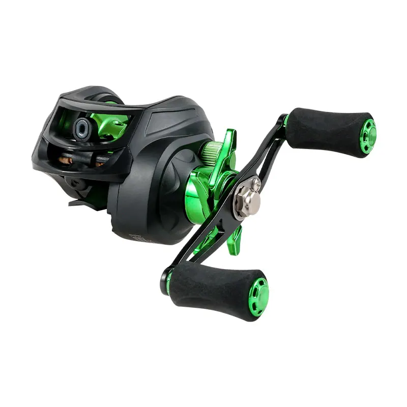 Fishmx Fishing Reel 7.2:1 Gear Ratio Max Drag 10kg Baitcasting Reel with Aluminum Spool for Lure Freshwater Pesca image 2