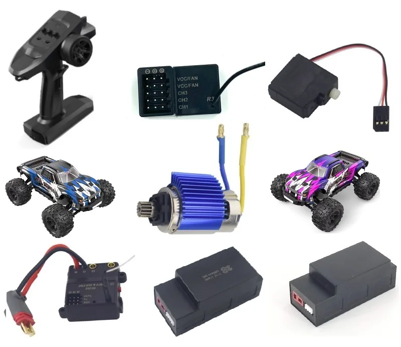 Pièces de rechange électriques pour voitures télécommandées, MJX, H16H, H16P, H16E, Hyper Go 1/16, R/C, camions tout-terrain, Bumosquito, moteurs, ESC, récepteur