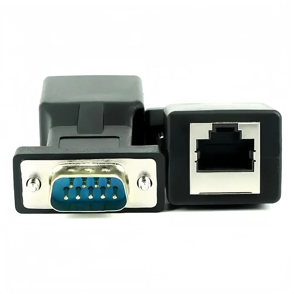 محول VGA RJ45 إلى محول VGA VGA ذكر إلى LAN CAT5 CAT6 RJ45 أنثى شبكة إيثرنت محول RJ45 محول للكمبيوتر الشخصي