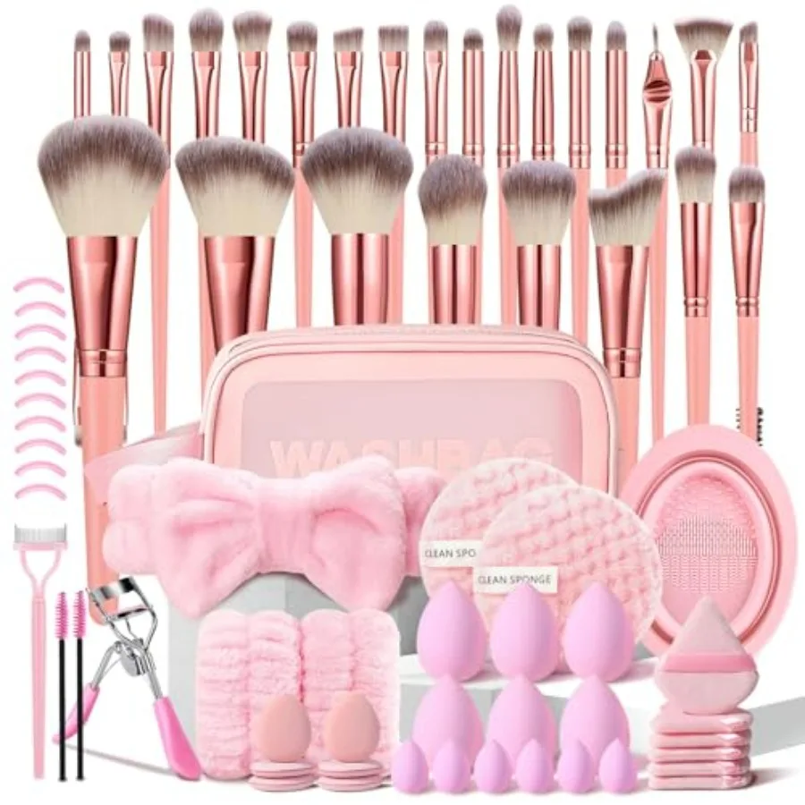

70Pcs Makeup Brushes Set Professional Makeup Kit Multi-functional Makeup Tool Set with Case Facial Makeup Accessories, Foundati
