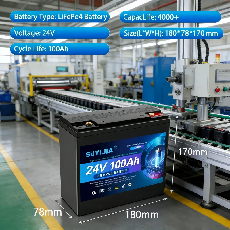 

24V 100Ah LiFePO4 Battery Wattcycle Packs Grade A Cells Rechargeable For Outdoor / Home Storage Lithium Iron Phosphate Batteries