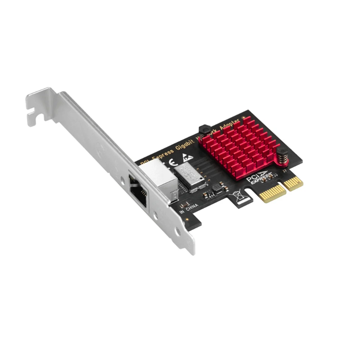 Tarjeta de red PCIE Gigabit, adaptador de red con cable RJ45, 10/100/1000Mbps, 2X