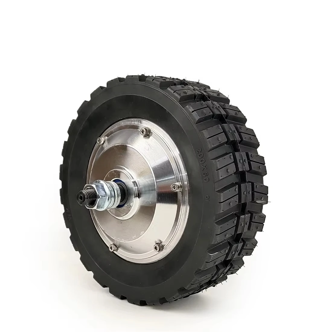 350W 8-inch low-speed brushless wheel hub gear electric wheel off-road tire width 70mm high torque DIY electric trolley