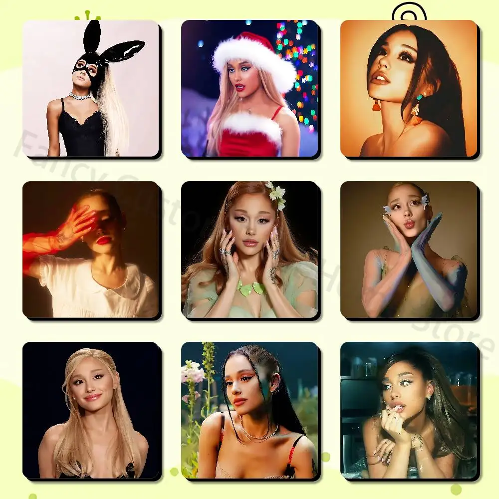 Pop Singer A-Ariana Grande Cute Cartoon Anime Refrigerator Magnets Soft Magnetic Heat Transfer Refrigerator Magnets Gift