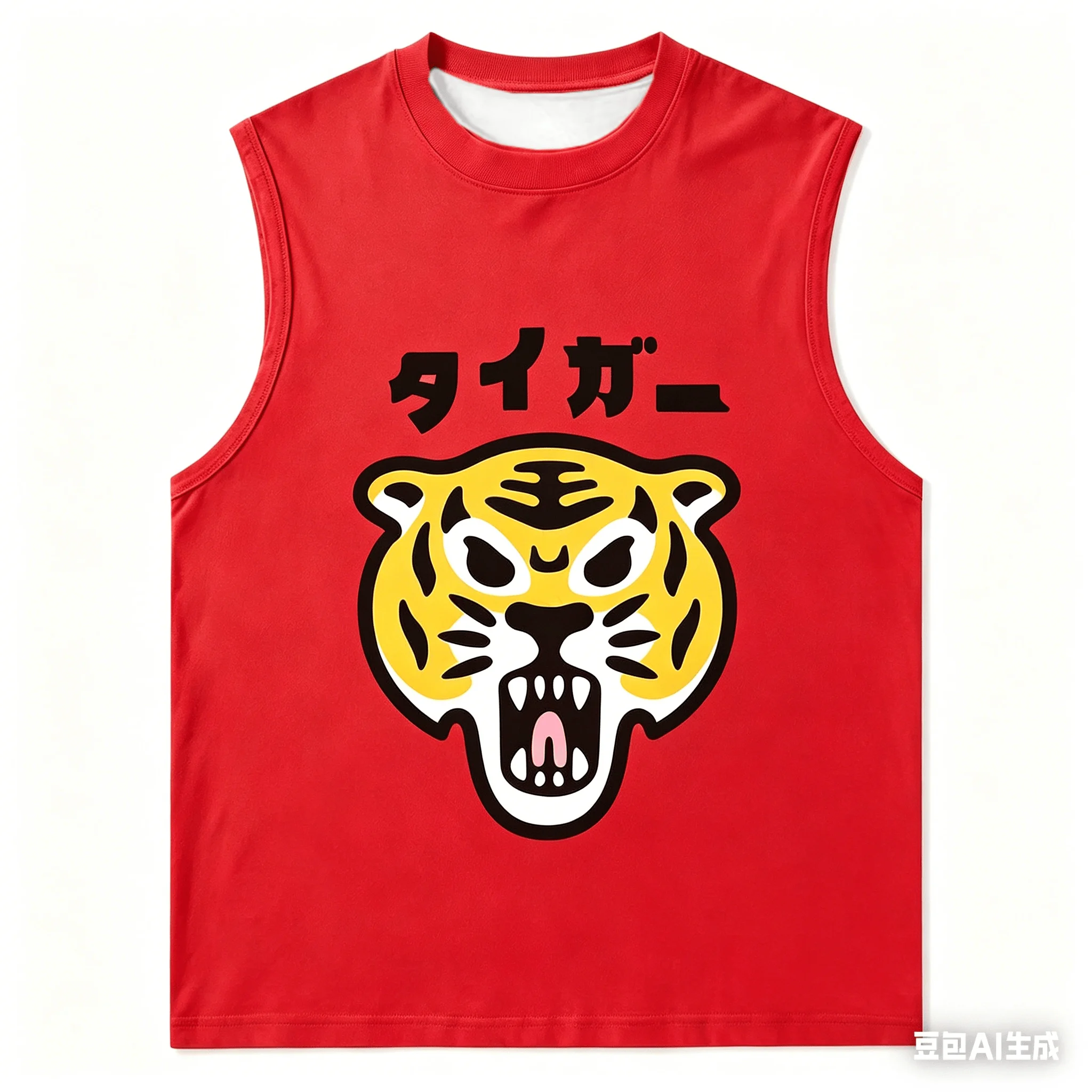 Adult and Children's Fierce Tiger Slogan 3D Printed Vest, Couple and Parent-child Sports Casual Training Outfit