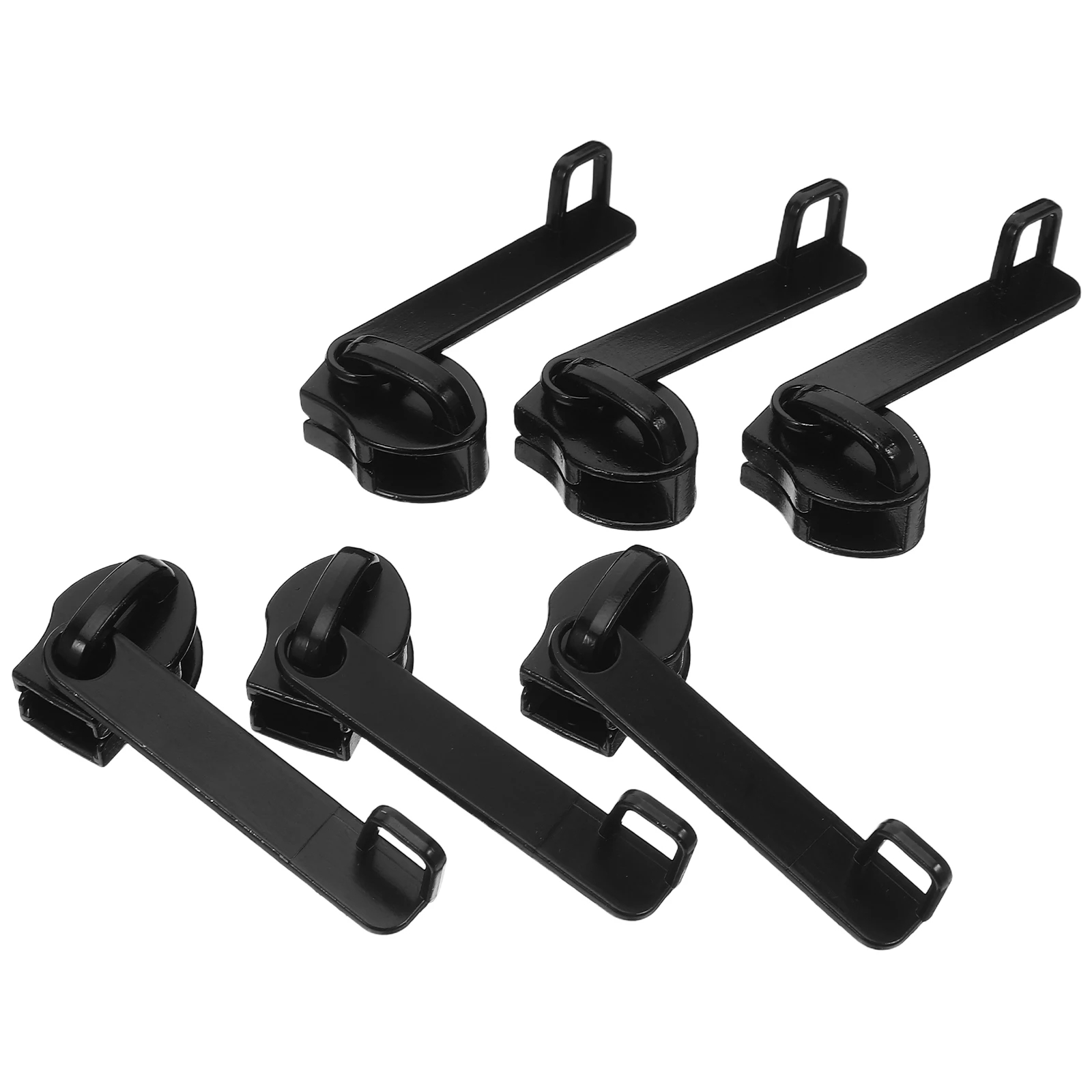 

6pcs Heavy Duty Nylon Zipper Pull Heads Waterproof Replacement Slider Repair Kit For Anti-Explosion Zipper Diy Luggage Travel