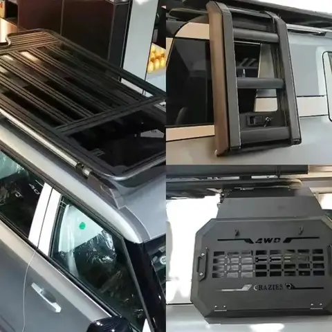 High Quality Roof Rack Side Ladder Tactical Large Tent Auto Exterior Modification Accessories