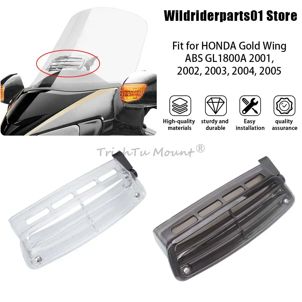 

For HONDA Gold Wing F6B GL1800B 2013 2014 2015 2016 2017 Motorcycle Windshield Air Flow Vent Adjustable Windscreen Window