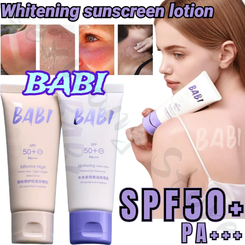 

BABI Sunscreen SPF50+ Brightens Skin Sunscreen Lotion Full Body Moisturizing Light Protective Cream UV Isolation PA+++