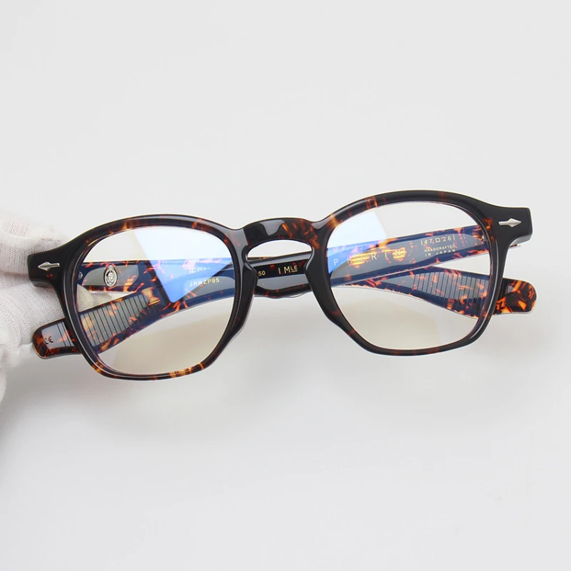 Brand Design Handmade Retro Square Glasses Frame Men Women Trendy Thick Frame Eyeglasses Top Quality Acetate Vintage Eyewear