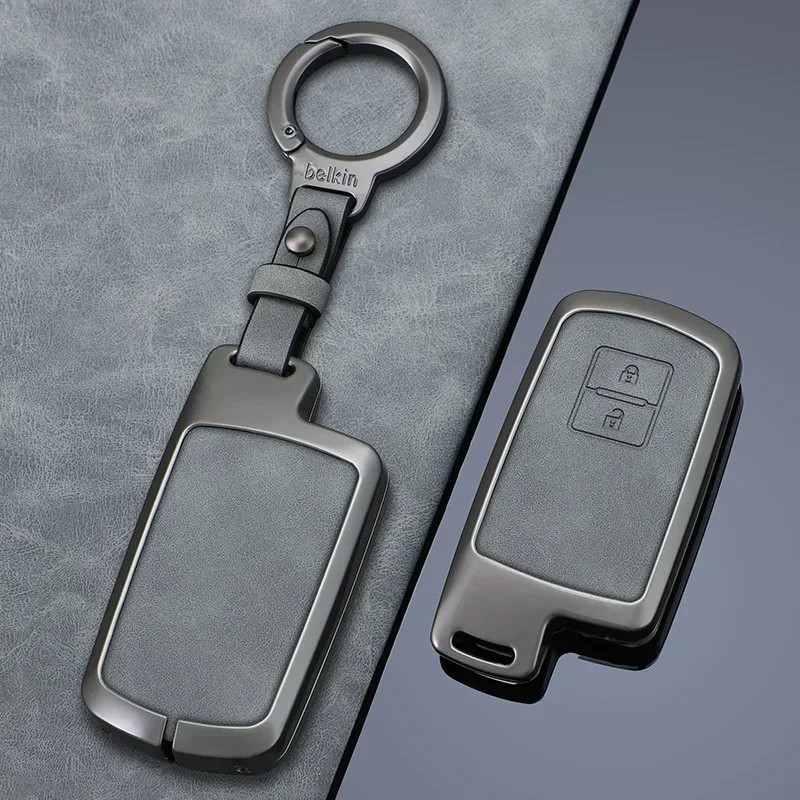 

Zinc Alloy Leather Car Remote Key Case Cover Shell For Toyota Auris Camry RAV4 Avalon Yaris Verso 2012 2013 2014 2015 2016 2017