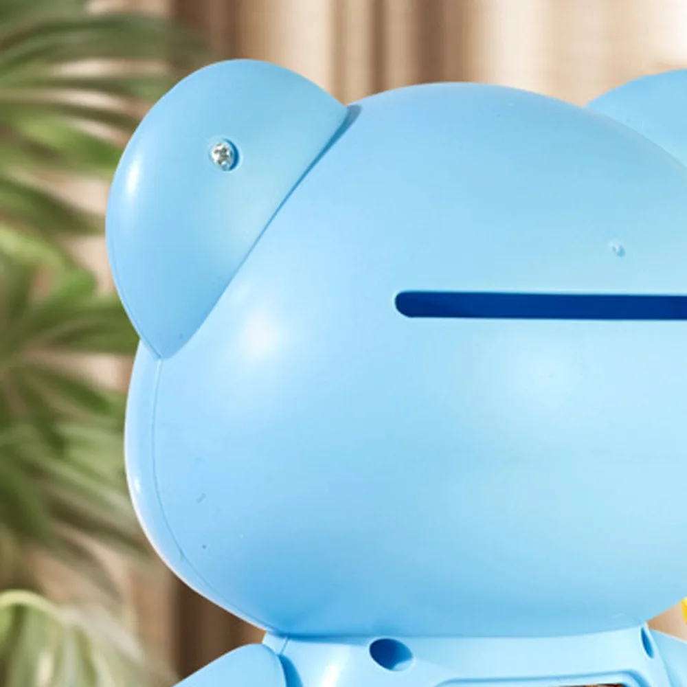 Réservoir d'épargne ours mignon tirelire décorative grande capacité petites coffres d'argent modèle de dessin animé ours boîte de rangement enfants/