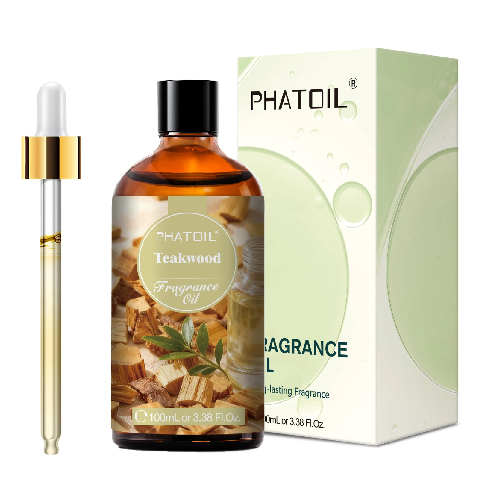 PHATOIL 100 ml Oud Warmth Duftöl für Diffusor, Aromatherapie, warmes Santal, Vanille, Amber, schwarze Orchidee, Aroma-Duftöle