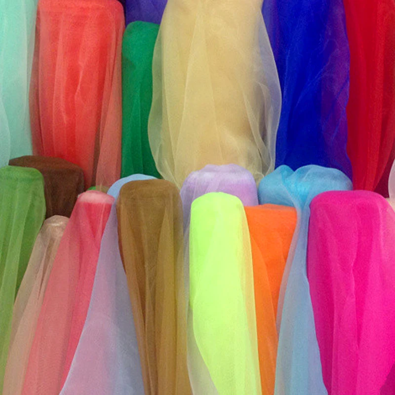 Organza fabric Encrypted yarn decorative yarn wedding yarn wedding veil Puff skirt yarn fabric mesh fabric