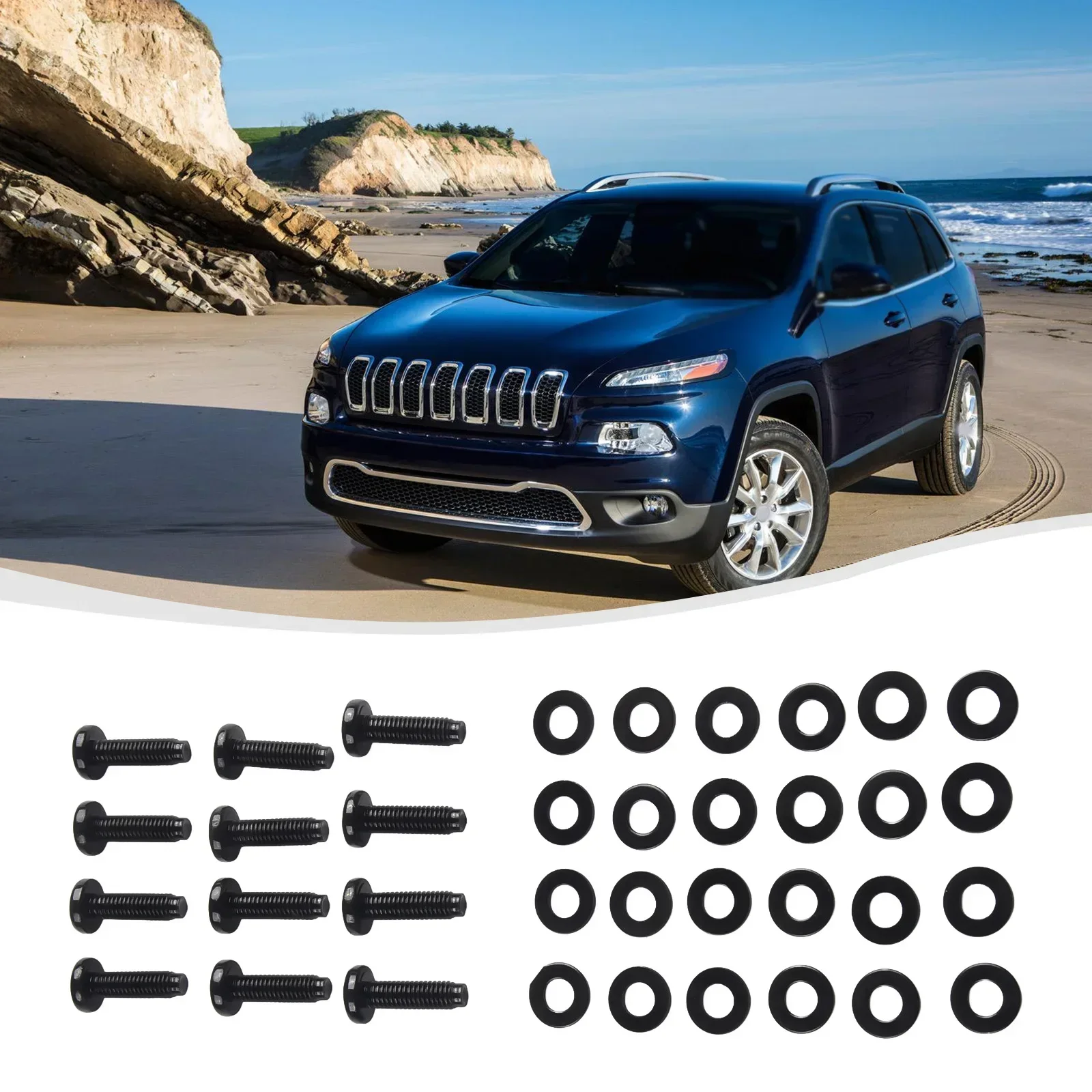 For Jeep Wrangler YJ JK JKU Models (2007+) Screws Torx Screws Bolts Windshield Frame Accessories Exterior High Quality Parts