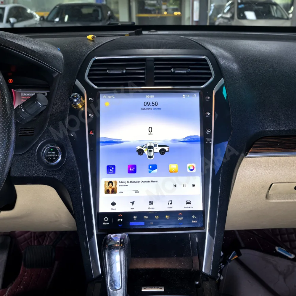 Android 15 13.8 Inch Vertical Touch Screen For Ford Explorer 2011-2019 Car Multimedia Player GPS Navigation Wireless CarPlay DSP