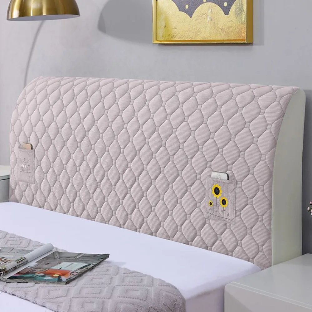 Anti-Collision Bedhead Cover Thickened Minimalist Bed Head Slipcover All Inclusive Dustproof Dust Protection Cover Bedroom