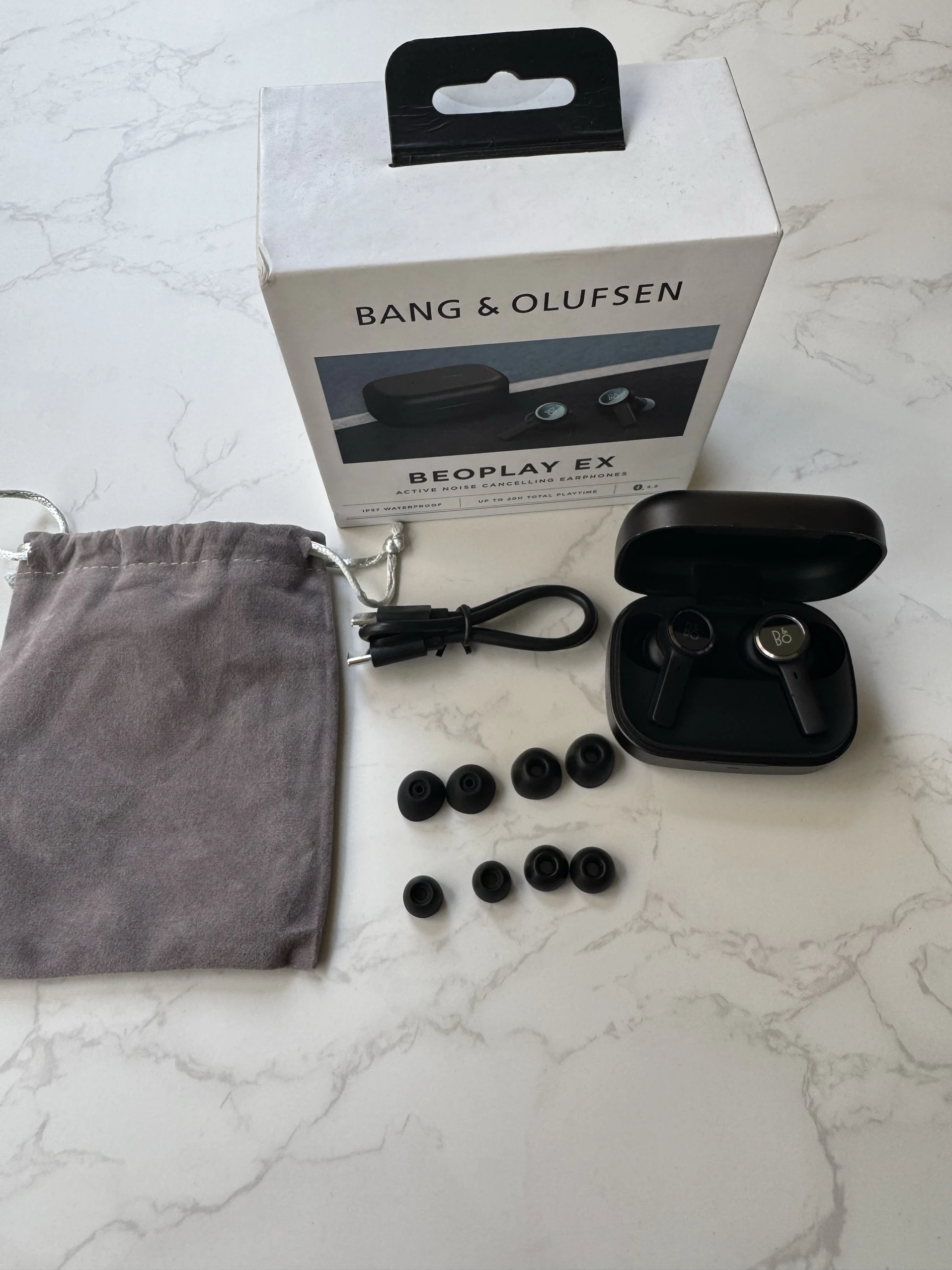 سماعات BampO Beoplay EX True اللاسلكية بتقنية البلوتوث المانعة للضوضاء النشطة داخل الأذن Bo جديدة باللون الأحمر والأزرق والذهبي والأسود #1