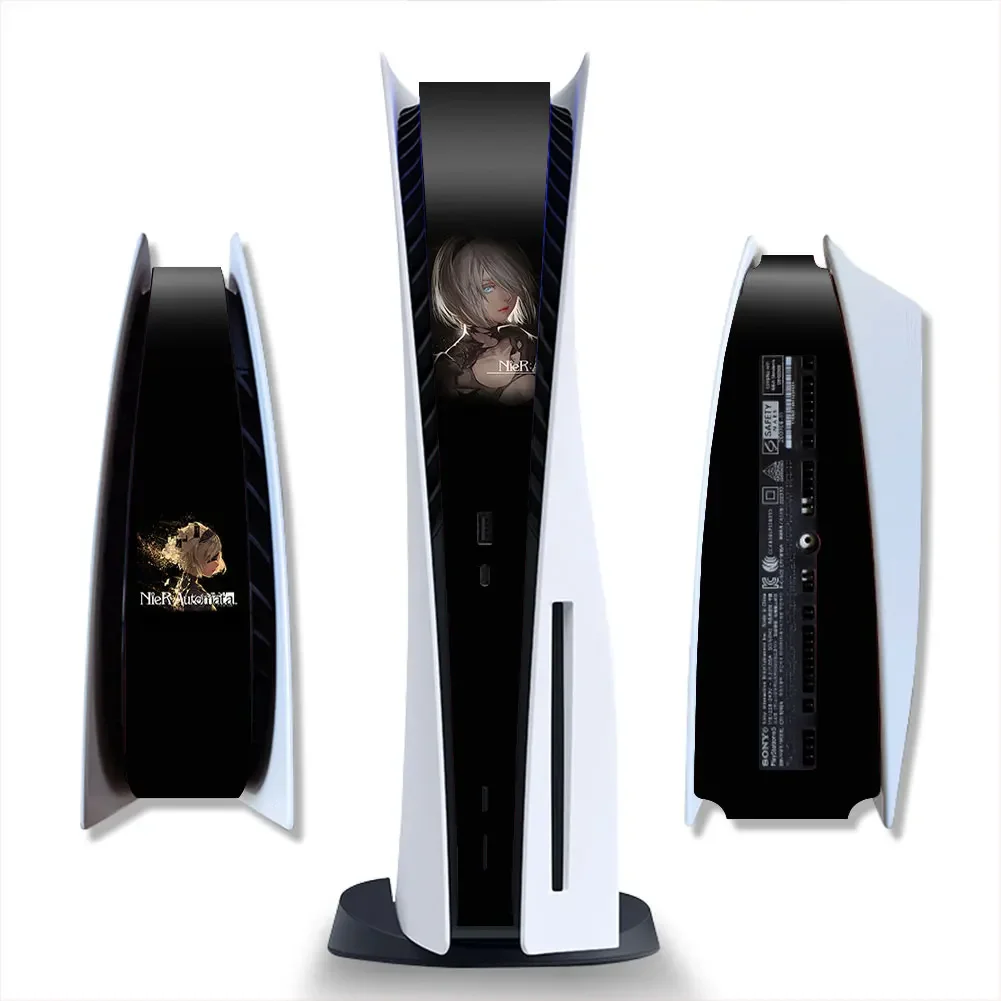สาว PS5 คอนโซลกลางผิวสติกเกอร์ตกแต่ง Center ป้องกัน Strip ฟิล์มสําหรับ PS5 Center Part DIY Custom Edition