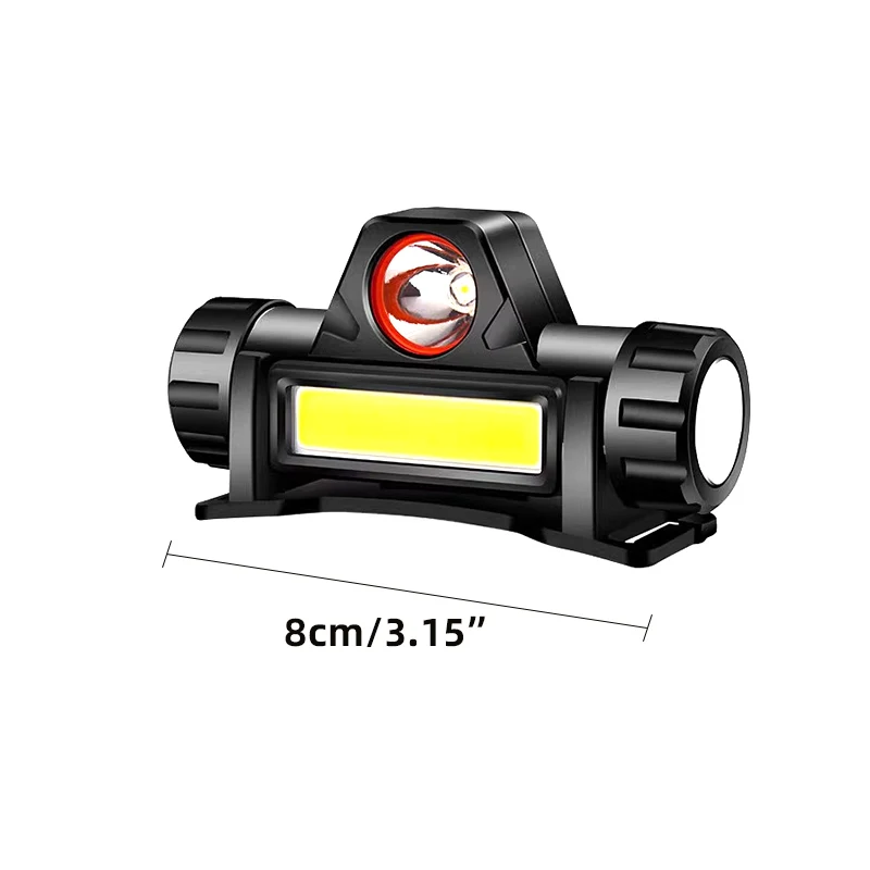 New induction double head wearing astigmatism lamp wide range/dual core strong light/welder headlamp