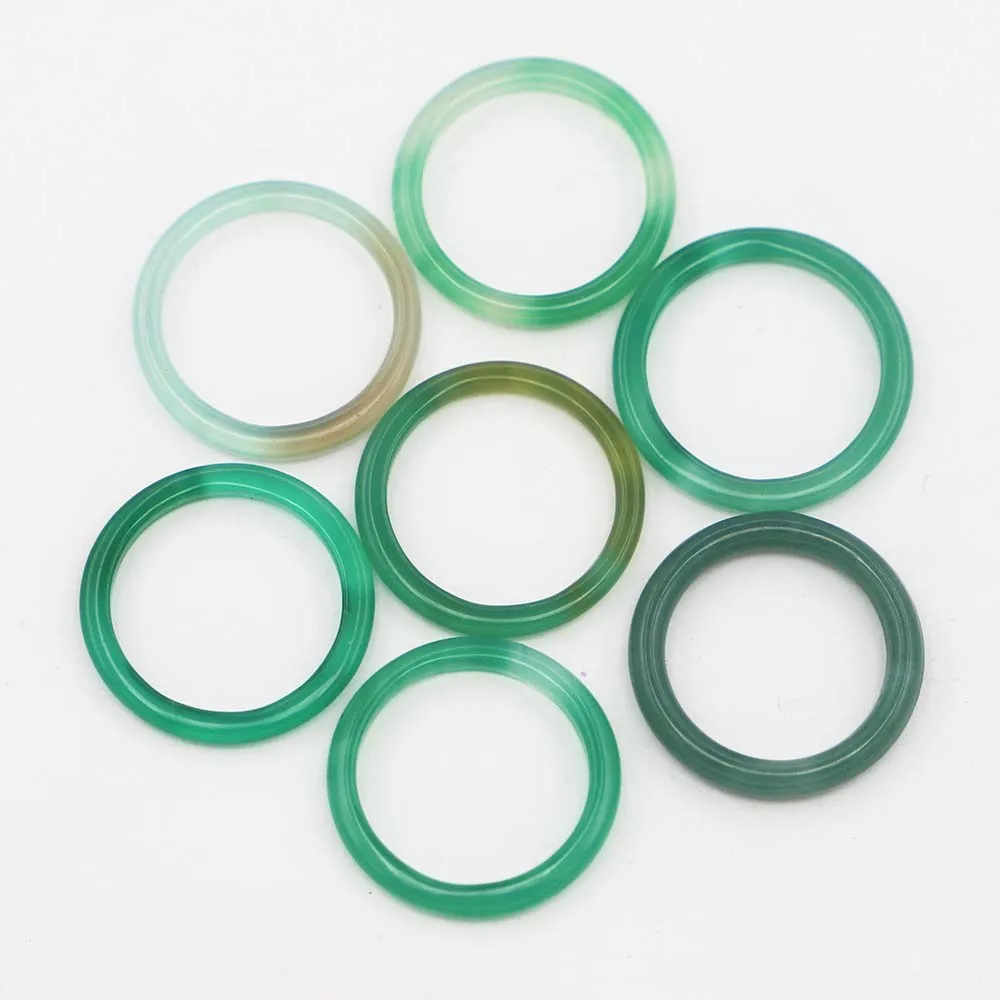 Free Shipping 3MM High-quality Colorful Agate Ring Fashion Narrow Strip Circle Simple Charm Finger Ornament Accessories 24Pc/Lot